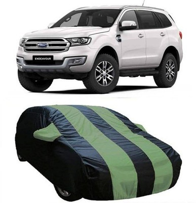 AAMANG Car Cover For Ford Endeavour (With Mirror Pockets)(Green)