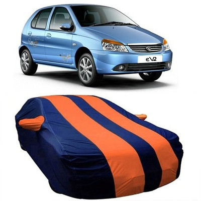 Kawach Car Cover For Tata Indica eV2 (With Mirror Pockets)(Orange)