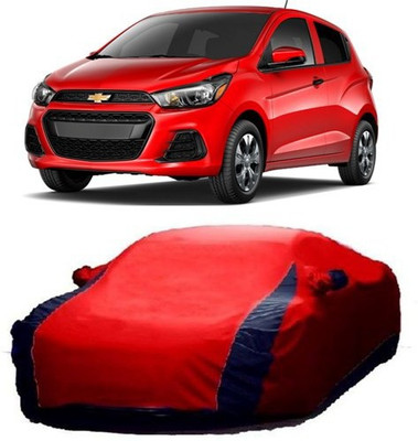 AAMANG Car Cover For Chevrolet Spark (With Mirror Pockets)(Red)