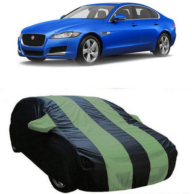 ONETRACK Car Cover For Jaguar XFS (With Mirror Pockets)(Green, Black)