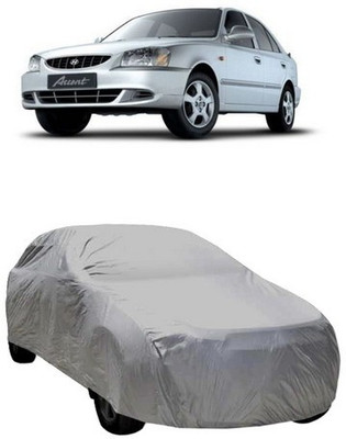 MSR STORE Car Cover For Hyundai Accent Viva (Without Mirror Pockets)(Grey)