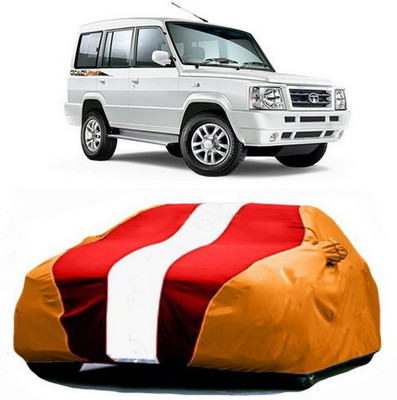 AAMANG Car Cover For Tata Sumo Gold (With Mirror Pockets)(Red, Orange)