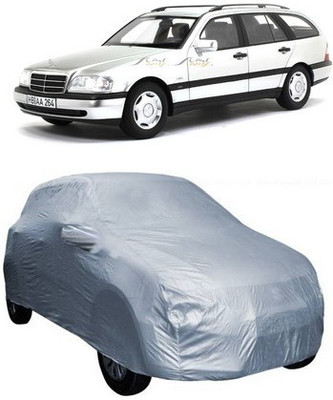 AAMANG Car Cover For Mercedes Benz C220 (With Mirror Pockets)(Silver)