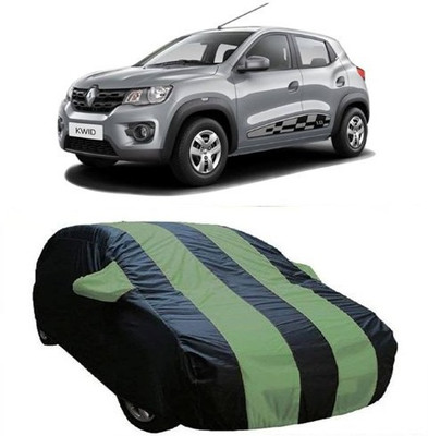 AAMANG Car Cover For Renault Kwid (With Mirror Pockets)(Green)