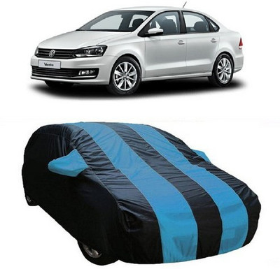 XGuard Car Cover For Volkswagen Vento (With Mirror Pockets)(Blue)