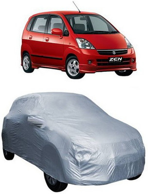 AAMANG Car Cover For Maruti Suzuki Zen Estilo (With Mirror Pockets)(Silver)