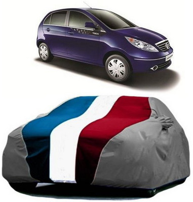XGuard Car Cover For Tata Vista Tech (With Mirror Pockets)(Red, Blue, Grey)