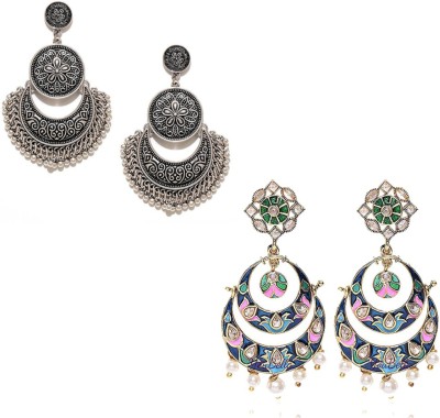 YouBella Stylish Party wear Jewellery Alloy Earring Set