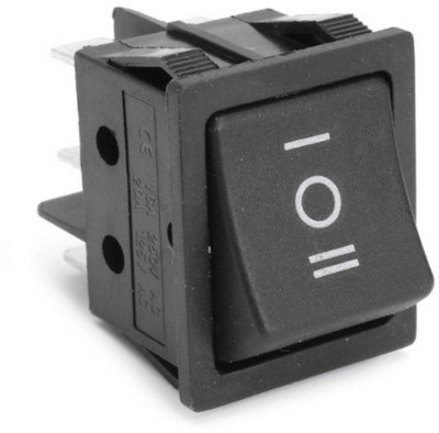 Divyanshi Forward/Reverse Switch for Ride on Electric Bikes and Cars (Black) 16 A Three Way Electrical Switch(Pack of 1 Number of Switches - 1)