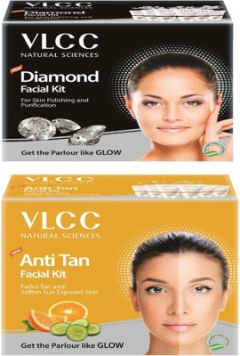 VLCC Diamond and Anti Tan Facial Kit(2 x 60 g)