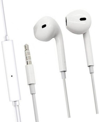 Aarzoomic Best Deep Bass vi_vo Handfree m9 for asus/moto/htc/nokia/sam_sng Wired Headset(White, In the Ear)