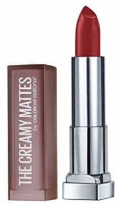MAYBELLINE NEW YORK The Creamy Mattes By ColorSensationl(691 Rich Ruby, 3.9 g)