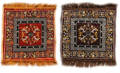 Shreejee Polyester Prayer Mat(Multicolor, Medium, Pack of 2)
