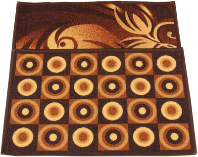 KUBER INDUSTRIES Microfiber Door Mat(Multicolor, Free, Pack of 2)