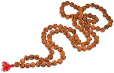 Bansiwal Rudraksha Japa Beads Mala 6 mm Self Certified In 108+1 for Men Women Boys and Girls Wood Necklace