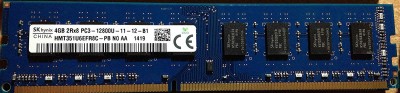 Hynix 2Rx8, PC3 12800 DDR3 4 GB PC (HMT351U6EFR8C-PB ,DDR3 1600Mhz Desktop PC)(Blue, Green, Multicolor)