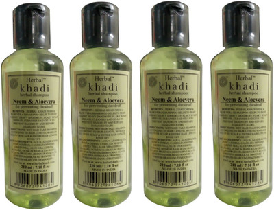 Herbal Khadi Neem & Aloevera Herbal Shampoo(840 ml)