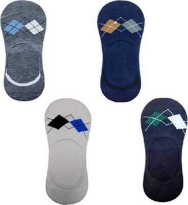 Mohan Retail Men & Women Argyle Low Cut(Pack of 4)