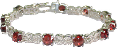 bhanu gems Silver Garnet Bracelet