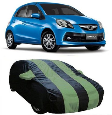 AAMANG Car Cover For Honda Brio (With Mirror Pockets)(Green)