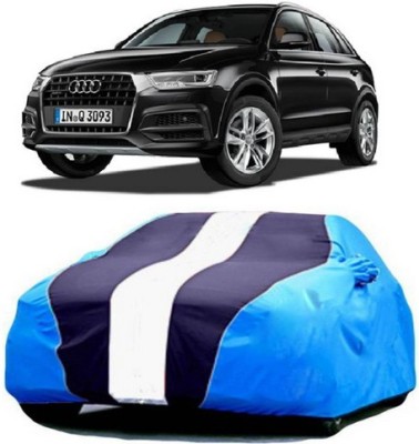 SnehaSales Car Cover For Audi Q3 (With Mirror Pockets)(Blue)