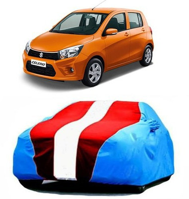 MSR STORE Car Cover For Maruti Suzuki Celerio (With Mirror Pockets)(Blue, Red)