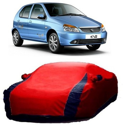 XGuard Car Cover For Tata Indica eV2 (With Mirror Pockets)(Red)