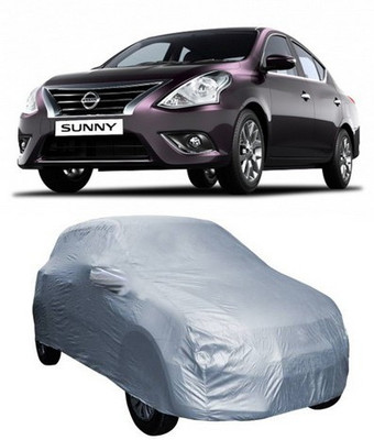 MSR STORE Car Cover For Nissan Sunny (With Mirror Pockets)(Silver)