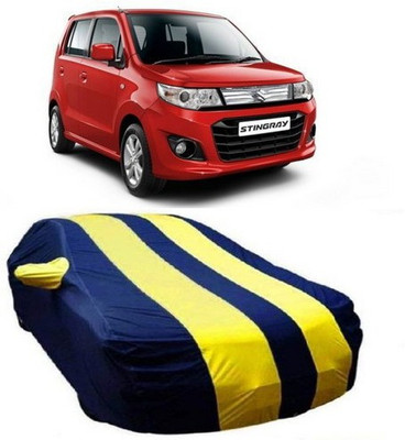 HDSERVICES Car Cover For Maruti Suzuki WagonR Stingray (With Mirror Pockets)(Yellow)