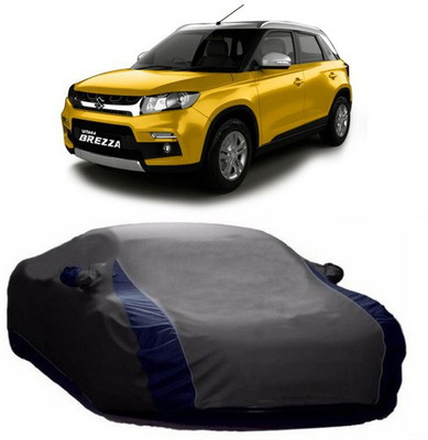 TheProtect Car Cover For Maruti Suzuki Vitara Brezza (With Mirror Pockets)(Grey)