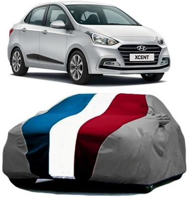 MSR STORE Car Cover For Hyundai Xcent (With Mirror Pockets)(Red, Blue, Grey)