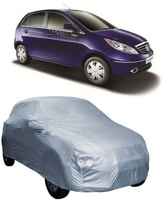 XGuard Car Cover For Tata Vista Tech (With Mirror Pockets)(Silver)