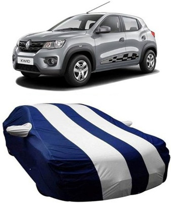 MSR STORE Car Cover For Renault Kwid (With Mirror Pockets)(White)