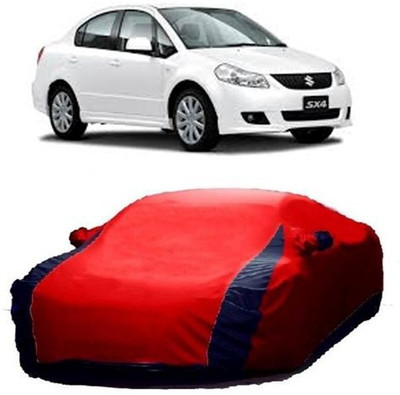 AASDEE Car Cover For Maruti Suzuki SX4 (With Mirror Pockets)(Red)