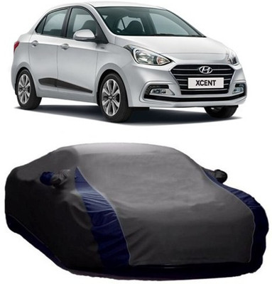 AAMANG Car Cover For Hyundai Xcent (With Mirror Pockets)(Grey)