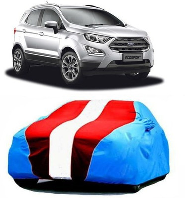 VIRMANG Car Cover For Ford Ecosport (With Mirror Pockets)(Blue, Red)