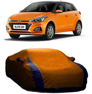 XGuard Car Cover For Hyundai Elite i20 (With Mirror Pockets)(Orange)