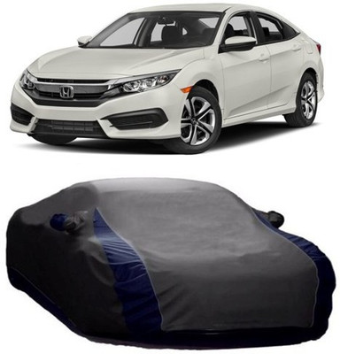 HDSERVICES Car Cover For Honda Civic (With Mirror Pockets)(Grey)