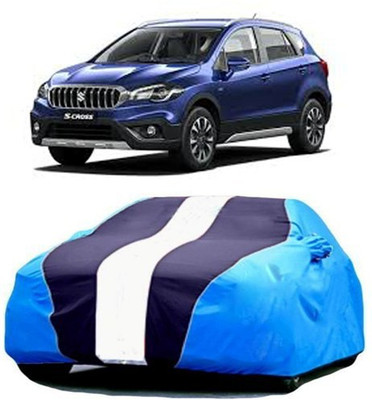 AASDEE Car Cover For Maruti Suzuki S-Cross (With Mirror Pockets)(Blue)