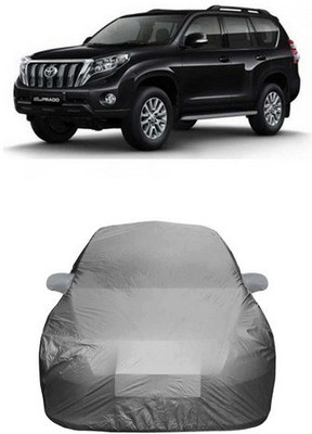SnehaSales Car Cover For Toyota Land Cruiser Prado (With Mirror Pockets)(Grey)