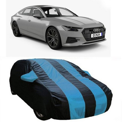 MSR STORE Car Cover For Audi A4 (With Mirror Pockets)(Blue)
