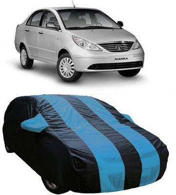 MSR STORE Car Cover For Tata Manza (With Mirror Pockets)(Blue)