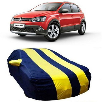 AAMANG Car Cover For Volkswagen Polo Cross (With Mirror Pockets)(Yellow)