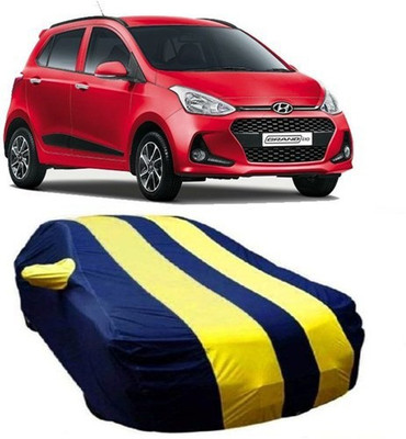 MSR STORE Car Cover For Hyundai Grand i10 (With Mirror Pockets)(Yellow)