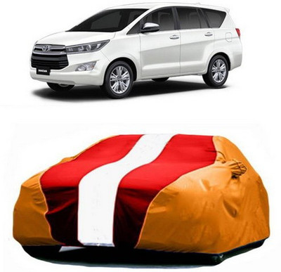 CLASS ONE Car Cover For Toyota Innova Crysta (With Mirror Pockets)(Red, Orange)