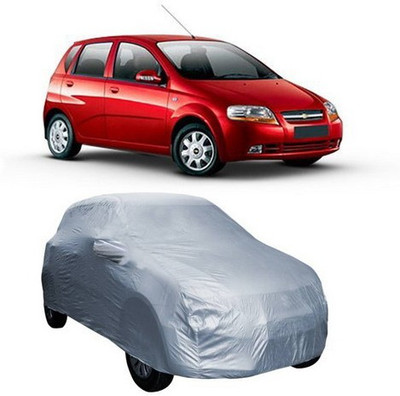 HDSERVICES Car Cover For Chevrolet UVA (With Mirror Pockets)(Silver)