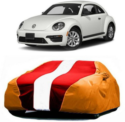 CLASS ONE Car Cover For Volkswagen Beetle (With Mirror Pockets)(Red, Orange)
