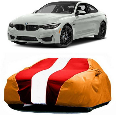 AAMANG Car Cover For BMW M4 (With Mirror Pockets)(Red, Orange)