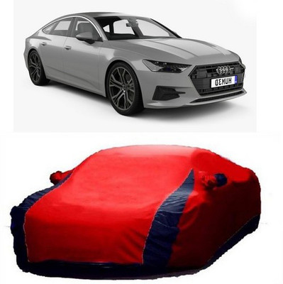 VIRMANG Car Cover For Audi A4 (With Mirror Pockets)(Red)