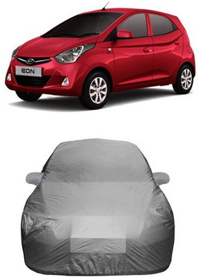 AAMANG Car Cover For Hyundai Eon (With Mirror Pockets)(Grey)